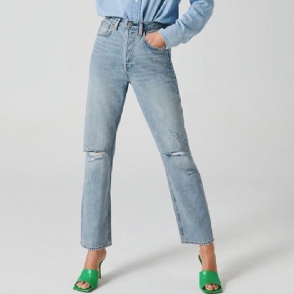 Aritzia Denim Forum Joni High Rise Loose Jeans 27